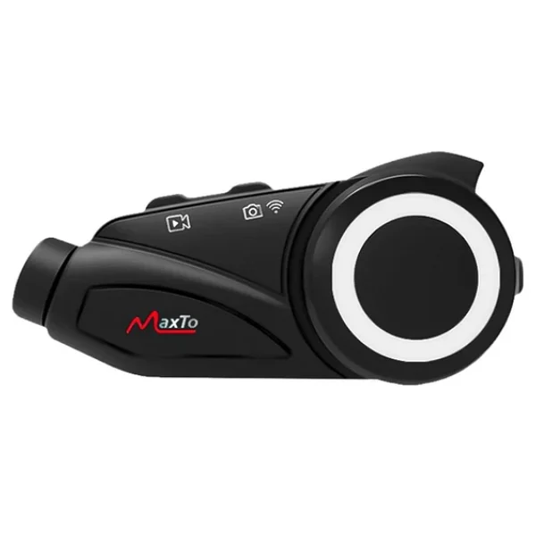 Powermaster Maxto M3 1080p Kameralı Motosiklet Bluetooth Intercom Kulaklık (6 Kişi Destekli) - Görsel 2