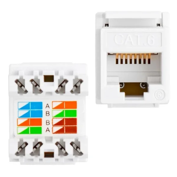 Rj45 Cat6 Şase 180 Derece Keystone Jack - Görsel 4