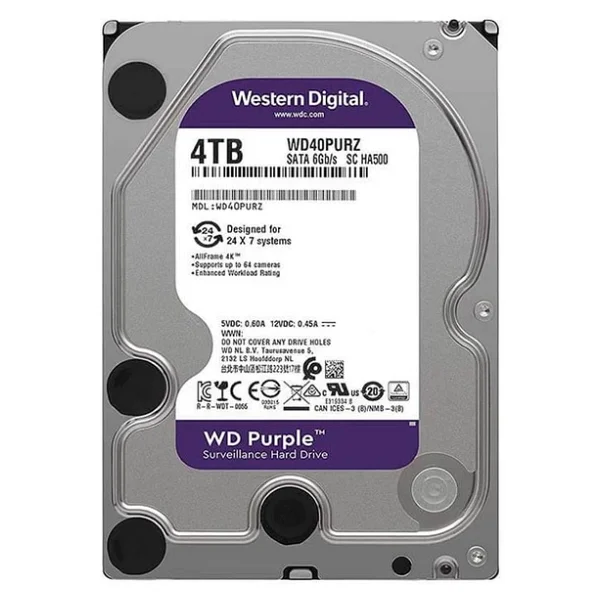 Western Digital Purple Wd40purz Sata 3.0 5400 Rpm 3.5" 4 TB Harddisk - Görsel 5