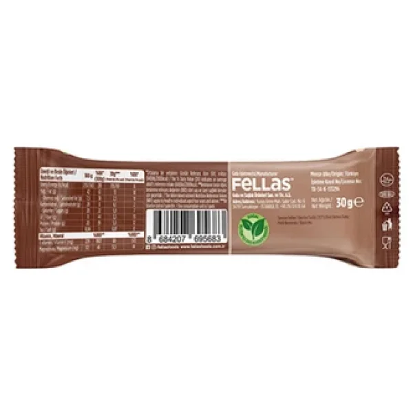 Fellas Fındıklı Ve Kakaolu Kuruyemiş Bar 12x30 Gr - Görsel 10