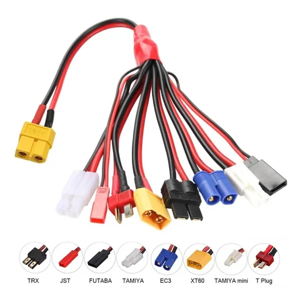 Powermaster Pm-24266 Htrc 8 İn 1 Lipo Batarya Banana Şarj Kablo Seti - Görsel 3