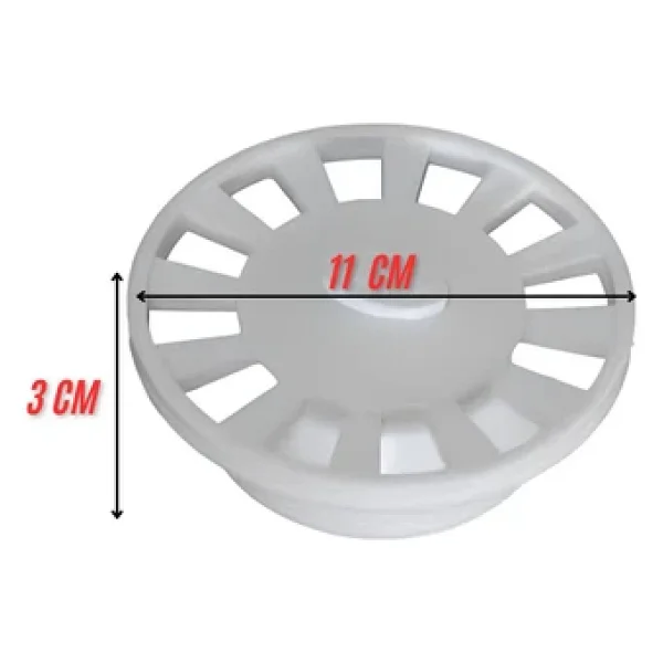 Desıphon 15x15 Süzgeç İçin Yuvarlak -Oval -Daire Gider Kapağı , Yer Süzgeci, Izgarası Gider Kapağı - Görsel 2