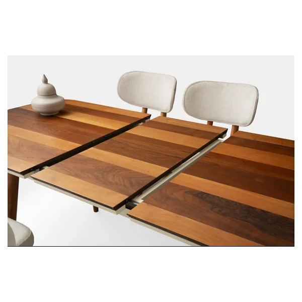 Çınar Ahşap Salon Yemek Masa Sandalye Takımı Masal 4 Sandalyeli Ortadan Açılır Büyüyen Ceviz 90x170c - Görsel 4
