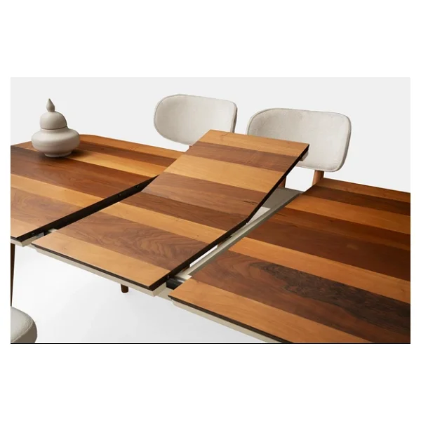 Çınar Ahşap Salon Yemek Masa Sandalye Takımı Masal 4 Sandalyeli Ortadan Açılır Büyüyen Ceviz 90x170c - Görsel 5
