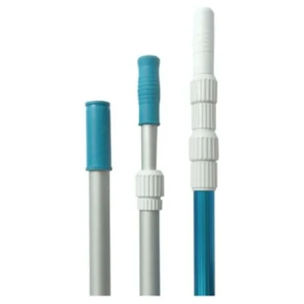 Gemaş Havuz Temizlik Teleskobik Süpürge-Kepçe-Fırça Sapı 2 X 2 M-Telescopic Cleaner Poles-Toptancıyızbiz - Görsel 3