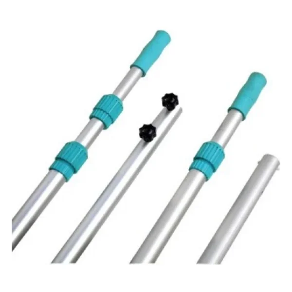 Gemaş Havuz Temizlik Teleskobik Süpürge-Kepçe-Fırça Sapı 2 X 2 M-Telescopic Cleaner Poles-Toptancıyızbiz - Görsel 4