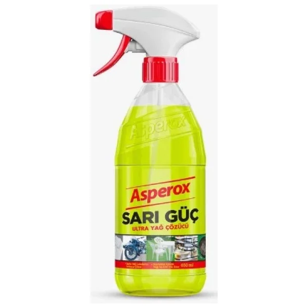 Asperox Sarı Güç Ultra Yağ Çözücü 650 Ml - Görsel 3