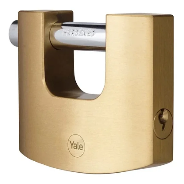 Yale Y114b-90-127-1 90 Mm Oval Kayar Pimli Pirinç Asma Kilit - Görsel 5