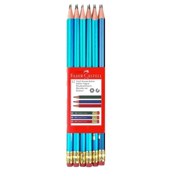 Faber Castell Silgili Kurşun Kalem 12li Hb 2120 - Görsel 4