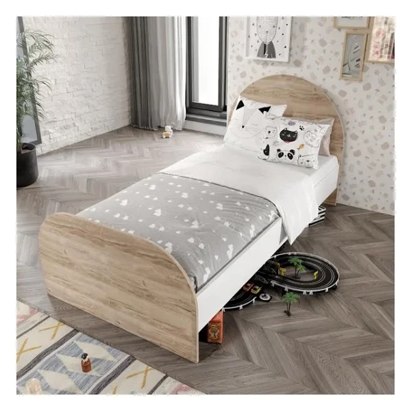 Afilli Ildır Çocuk Odası Takımı 3 Parça Tamamı Mdf Flora Beyaz Aynalı - Görsel 6