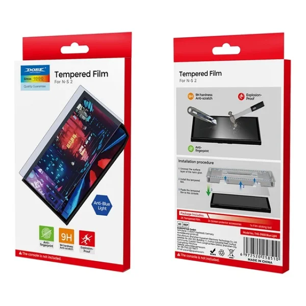 Nintendo Switch 2 Temperli Cam Ekran Koruyucu Mavi Işık Filtresi Filmi Dobe Tns-3166b - Görsel 3