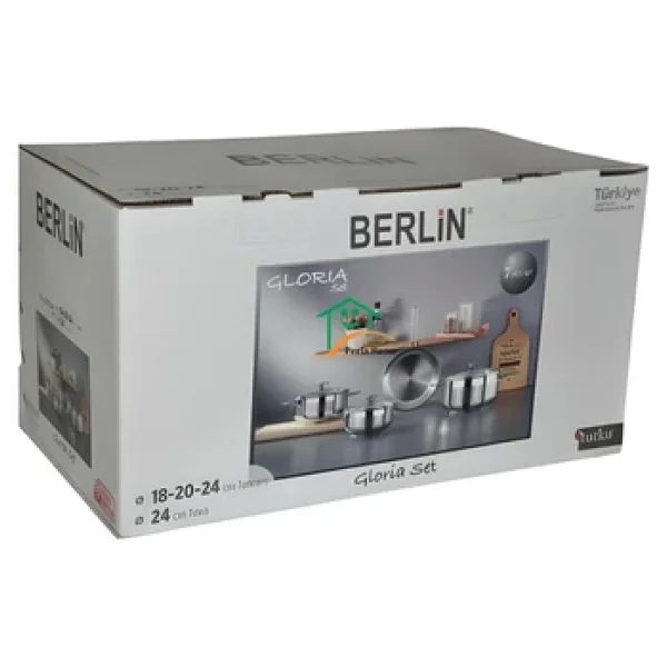 Berlin 7 Parça Gloria Set 18-20-24 Cm Tencere - Görsel 4