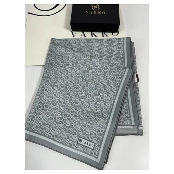 Vakko 90x90 Twill İpek Eşarp - 05470 - Görsel 3