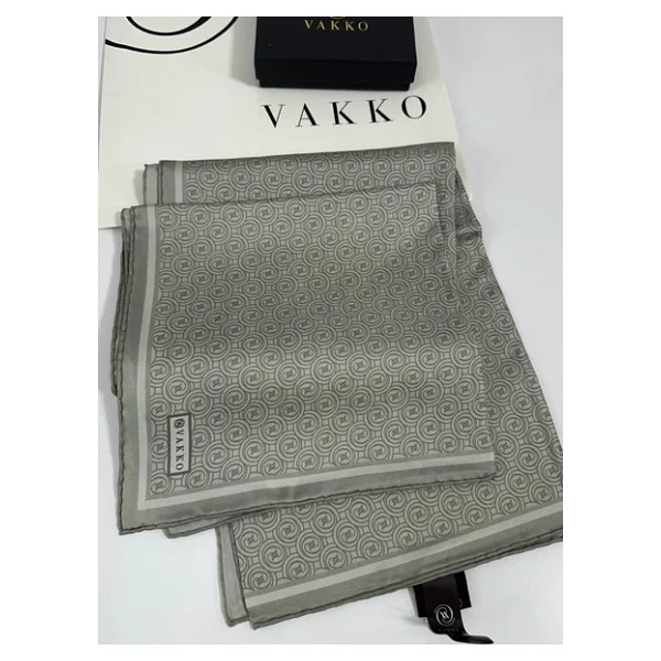 Vakko 90x90 Twill İpek Eşarp - 05470 - Görsel 10