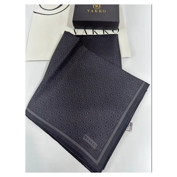 Vakko 90x90 Twill İpek Eşarp - 05470 - Görsel 9