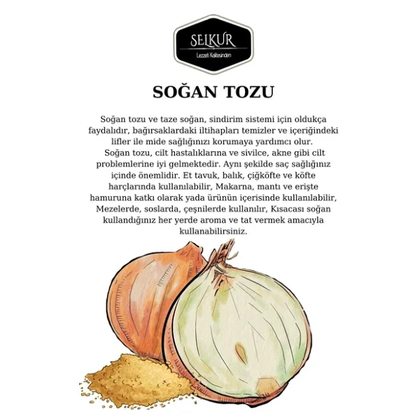 Selkur Soğan Granül 50gr Organik & Lezzetli - Görsel 4