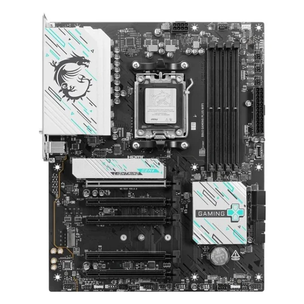 Msı B840m Gaming Plus Wıfı6e AMD Am5 DDR5 Micro Atx Anakart - Görsel 6