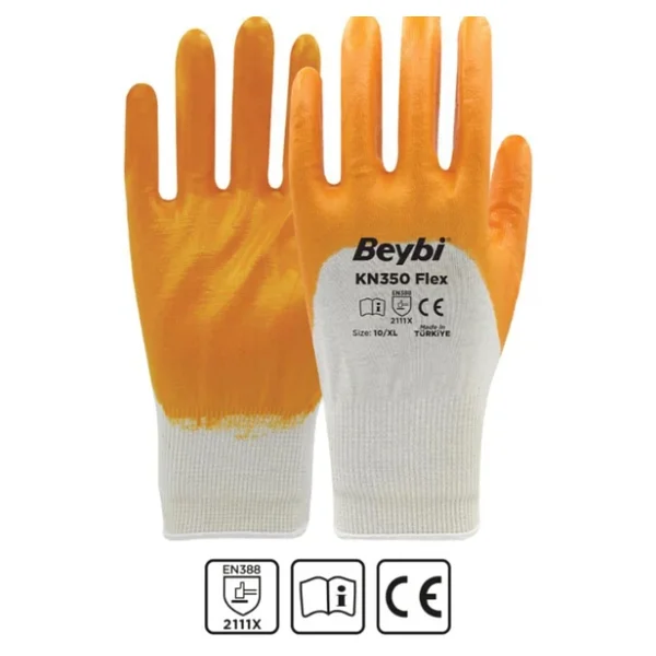 Beybi KN350 Nitril İş Eldiveni 10 Numara - Görsel 5