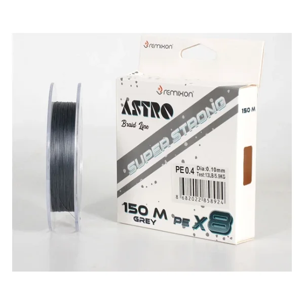 Remixon Astro 8x 150 M 0.10 Mm 5.9 Kg Grey İp Misina - Görsel 3