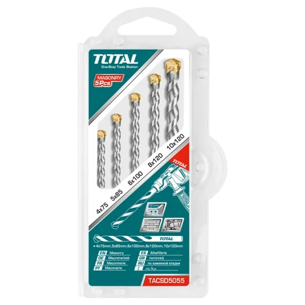 Total Tacsd5055 5'li Beton Matkap Ucu Seti - Görsel 3