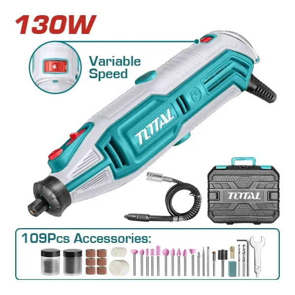 Total 130 W Gravür Makinası Tg513326e Mini Dremel Testere Kesme Makine Kömürlü - Görsel 7