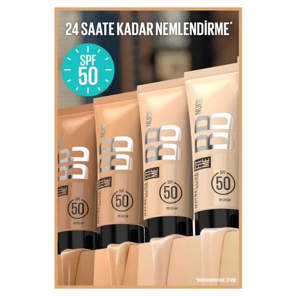 Maybelline New York Fit Me Nude 10 Çok Açık Ton Spf 50 30 Ml Bb Krem - Görsel 6