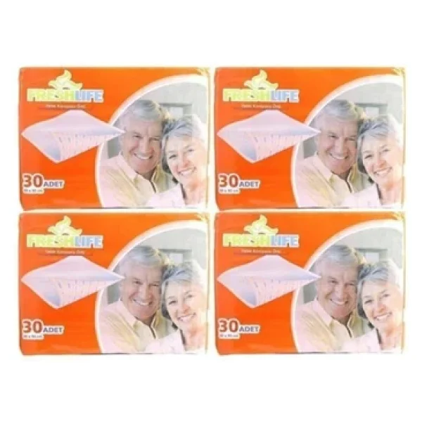 Freshlife 60x90 Cm Yatak Koruyucu Örtü 4 Paket 120 Adet Freshlıfe - Görsel 4