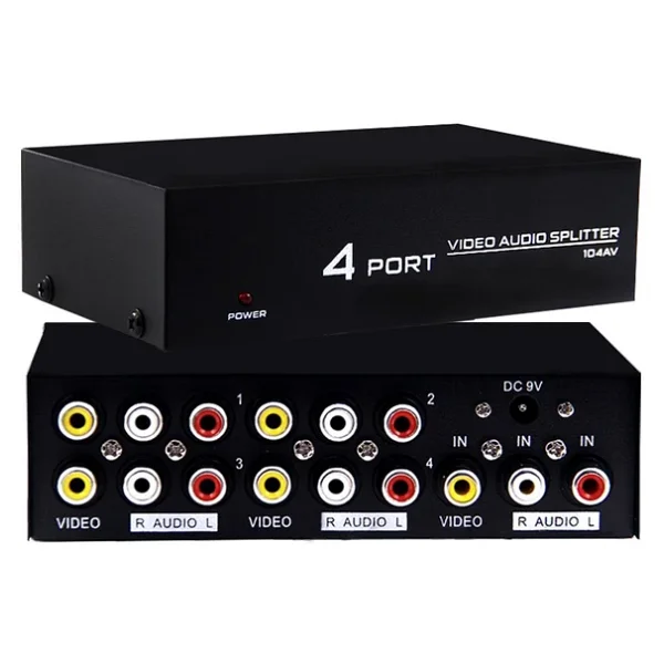 Powermaster Av-104 4 Port Video Audio Splitter - Görsel 3