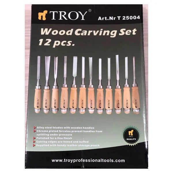 Troy 25004 12 Parça Ahşap Oyma Seti - Görsel 3