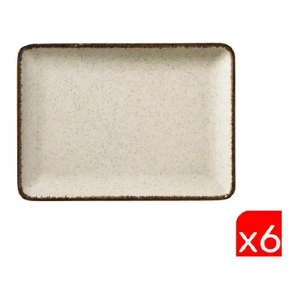 Kütahya Porselen Moderna Tan18x13dus2730p02 18x13 Cm 6'lı Dikdörtgen Tabak - Görsel 5