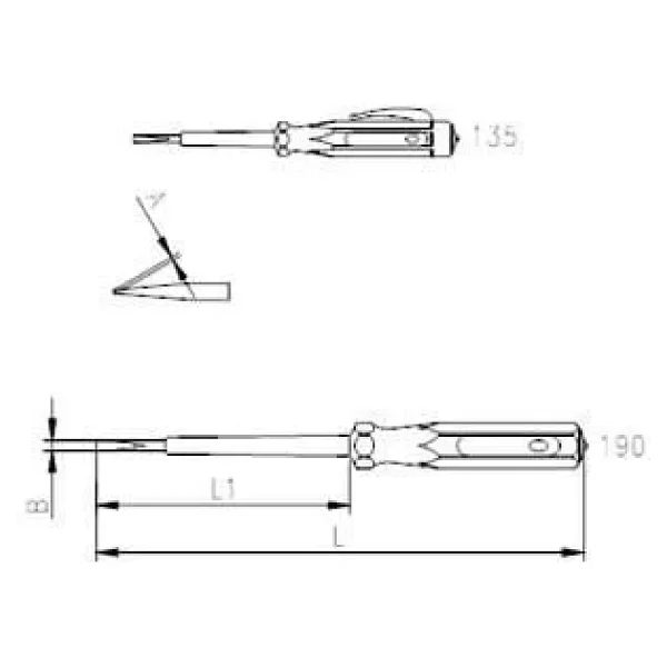 Verto Izeltaş 4550 Elektrik Kontrol Kalemi 190 Mm - Görsel 5