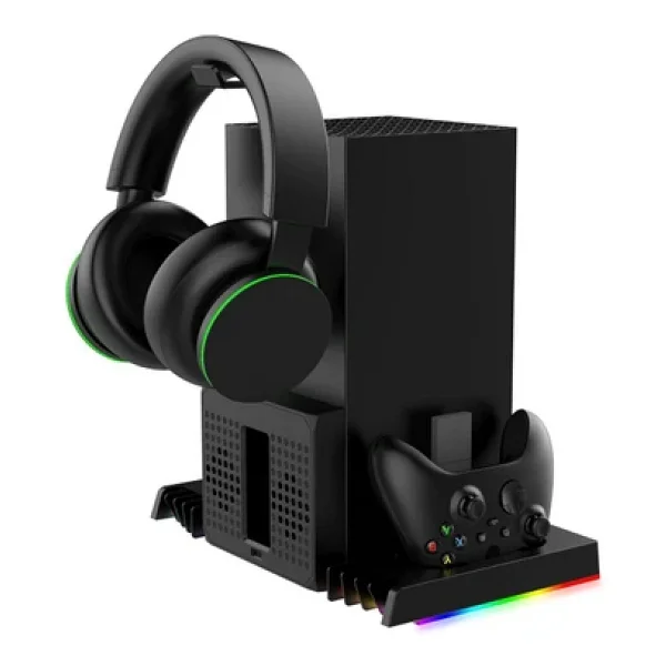 İpega Pg-Xbx023s Xbox Series X Multi Fonksiyonel RGB Işıklı Askılı Şarj İstasyonlu Soğutucu Stand - Görsel 4