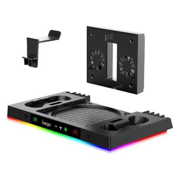 İpega Pg-Xbx023s Xbox Series X Multi Fonksiyonel RGB Işıklı Askılı Şarj İstasyonlu Soğutucu Stand - Görsel 6