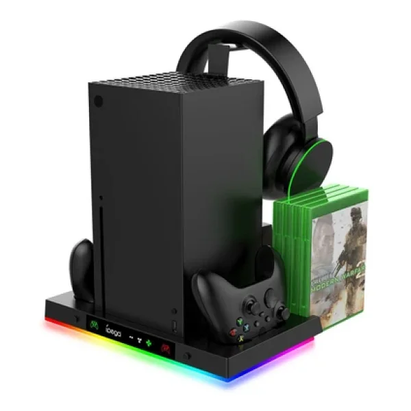 İpega Pg-Xbx023s Xbox Series X Multi Fonksiyonel RGB Işıklı Askılı Şarj İstasyonlu Soğutucu Stand - Görsel 8