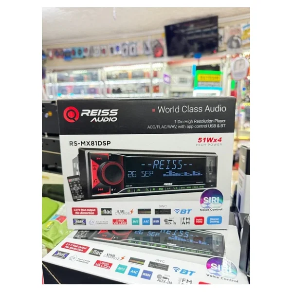 Reiss Audio Rs-Mx81dsp 4 X 51 W 3 Çıkışlı Bluetooth Oto Teyp - Görsel 4