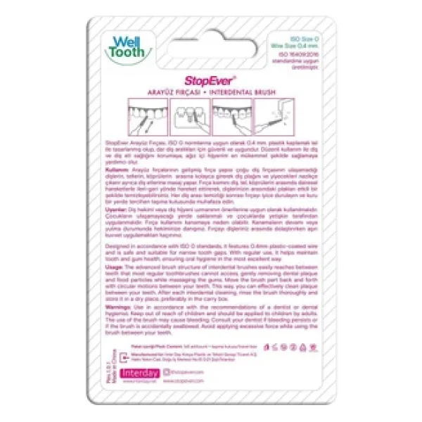 Stopever Well Tooth Metal Arayüz Fırçası - Pembe - Görsel 4