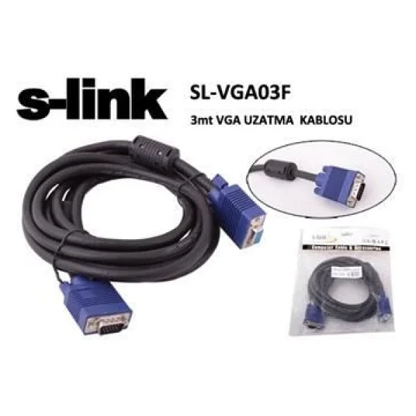 S-Link Sl-Vga03 3 M Vga Kablo - Görsel 5