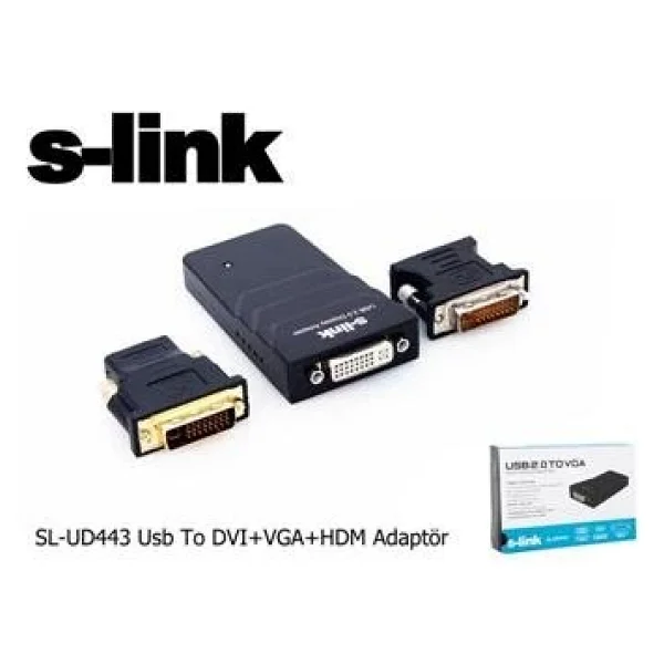 S-Link Sl-Ud443 USB To Dvı+Vga Dönüştürücü - Görsel 8