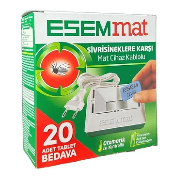 Esemmat Kablolu Otomatik Isı Kontrollü Cihaz + 20 Tablet - Görsel 4