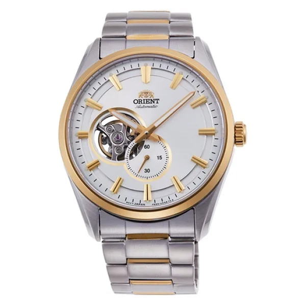 Orient Contemporary Semi-Skeleton Ra-Ar0001s10b Çelik Kordon Gümüş-Gold Erkek Kol Saati - Görsel 3