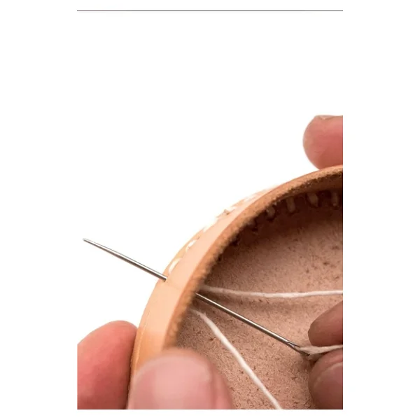4 No 1,3 Mm 8 Cm 5 Adet Çuvaldız Deri Hobi Saraç El Dikiş Iğnesi - Görsel 3