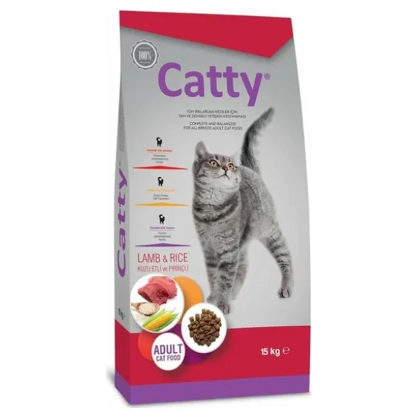 Catty Kuzu Etli Ve Pirinçli 15 Kg Yetişkin Kedi Maması - Görsel 8