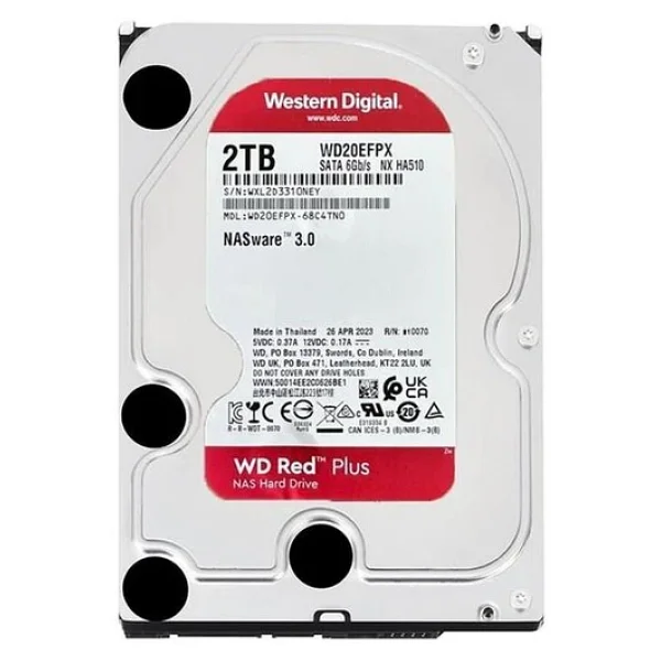 Western Digital Red Plus Wd20efpx Sata 3.0 5400 Rpm 3.5" 2 TB Harddisk - Görsel 4