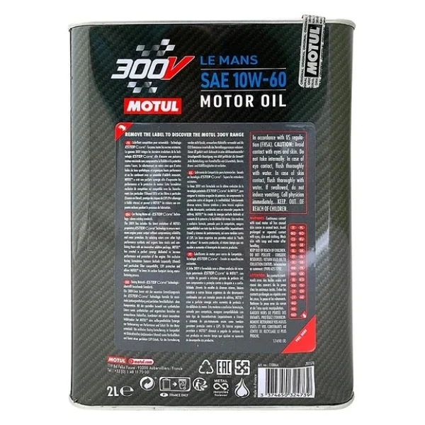 Motul 300v Le Mans 10w-60 2 Lt Motor Yağı - Görsel 5