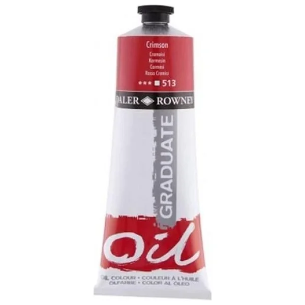 Daler-Rowney Graduate 200 Ml Yağlı Boya N:513 Crimson - Görsel 4