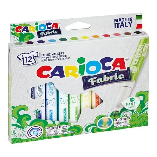 Carioca Cromatex 12 Renk Kumaş Boya Kalemi - Görsel 2