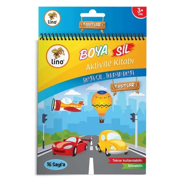 Lino Boya - Sil Aktivite Boyama Kitabı - Araçlar - Kolektif - Görsel 3