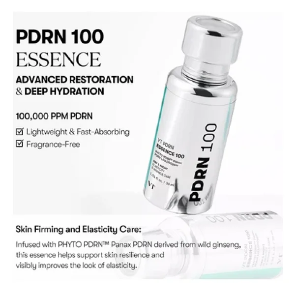 Vt Cosmetics Vt Pdrn Essence 100 Yüz Serumu 30ml - Görsel 4
