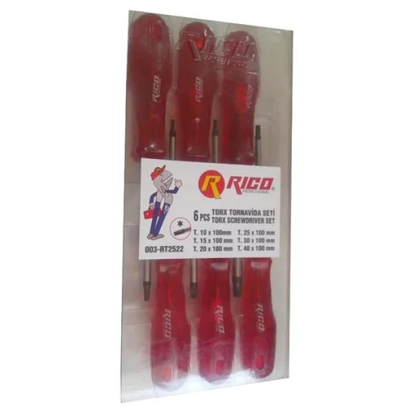 Rico 003-Rt2522 6 Parça Torx Tornavida Seti - Görsel 6