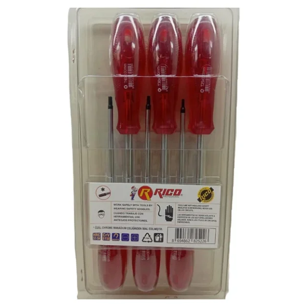 Rico 003-Rt2522 6 Parça Torx Tornavida Seti - Görsel 7